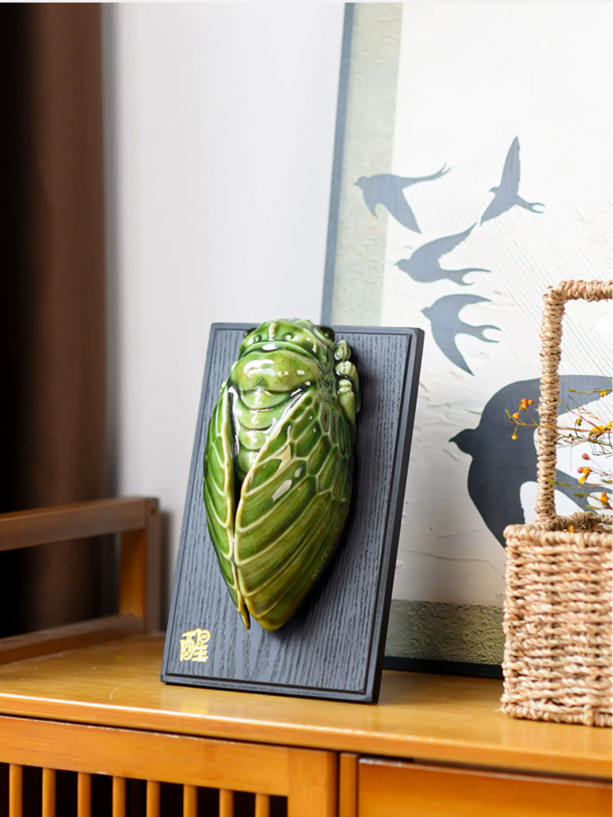 Amazing Achievement  cicada ceramic sculpture, traditional Chinese gift for career promotion