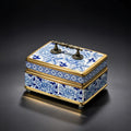 Jingdezhen Hand Painted Blue and White Porcelain Jewelry Box