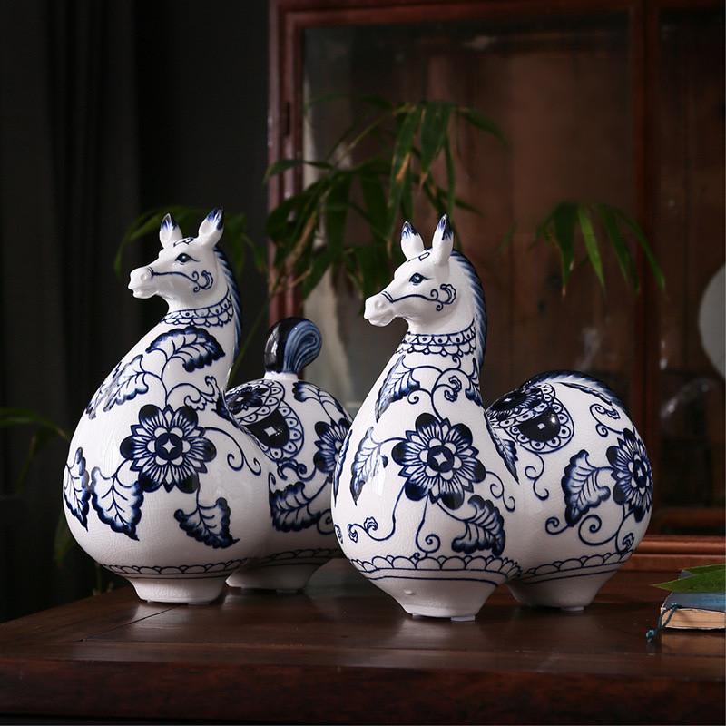Tea table Tang horse decor suitable for tea ceremony display and scholar desk ornament